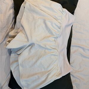 Light Cream Ruched Shorts